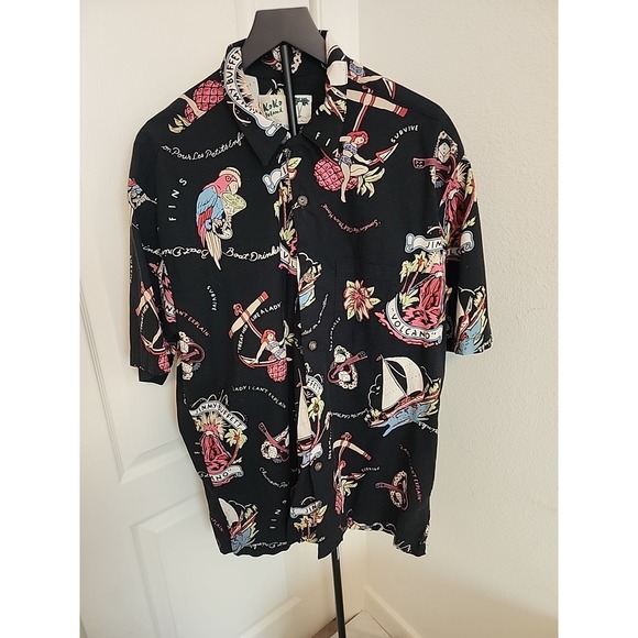 Koko Island Other - Vintage Koko Island Hawaiian Shirt Mens XL Jimmy Buffett Volcano AOP USA Made